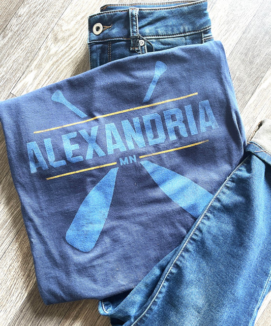 Navy Unisex Alexandria Tee